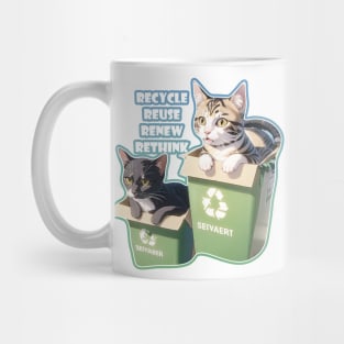 recycle reuse renew rethink Mug